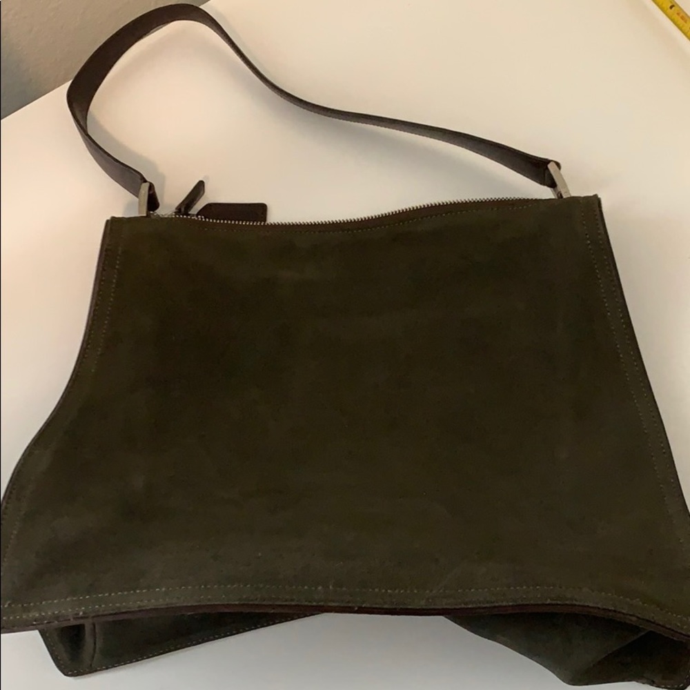 Coach Olive greed suede Bag